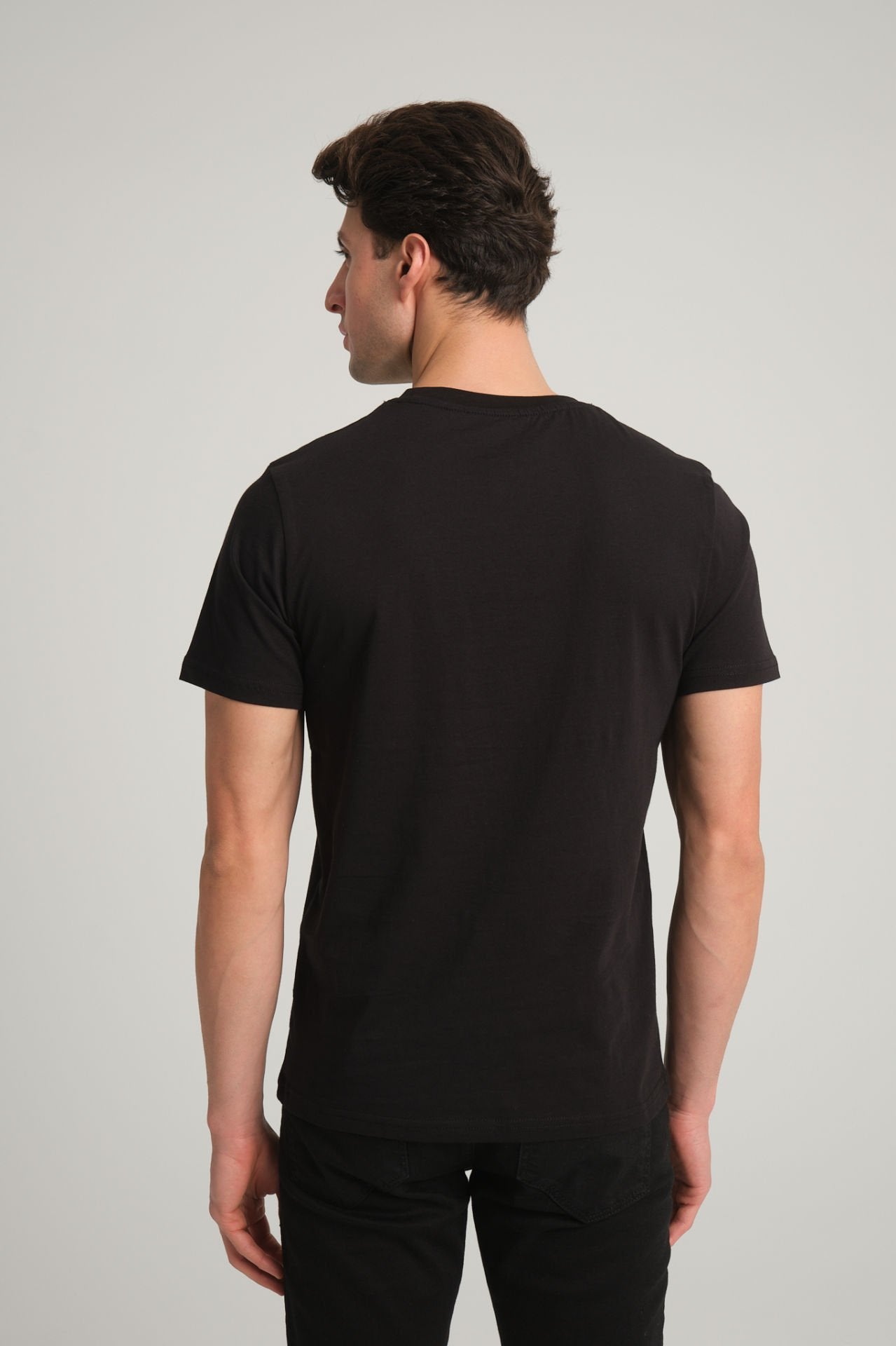Gobeklitepe Printed Men's Black T-Shirt ''Plan A,B,C,D''