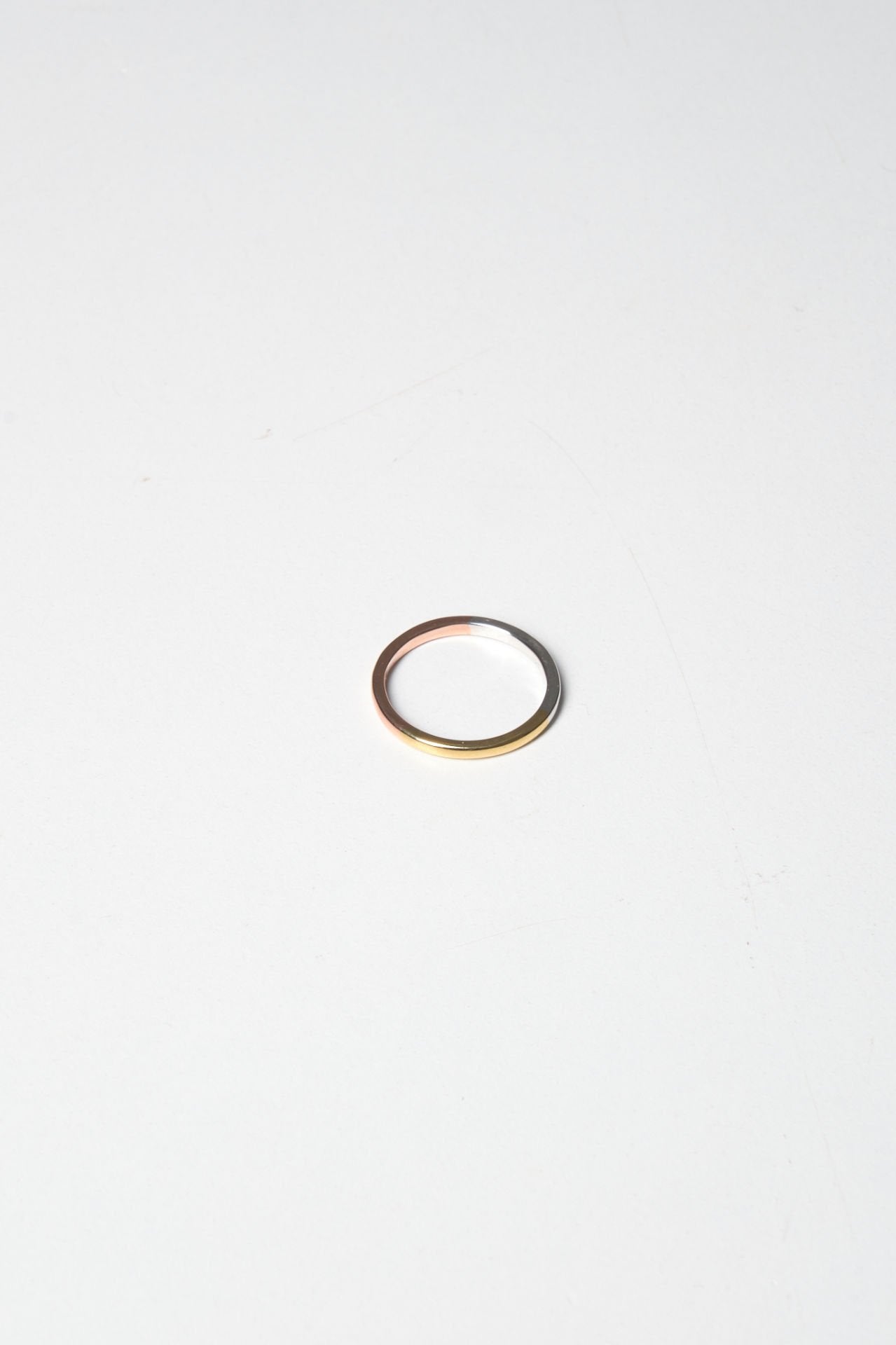 Silver 3 Color Ring