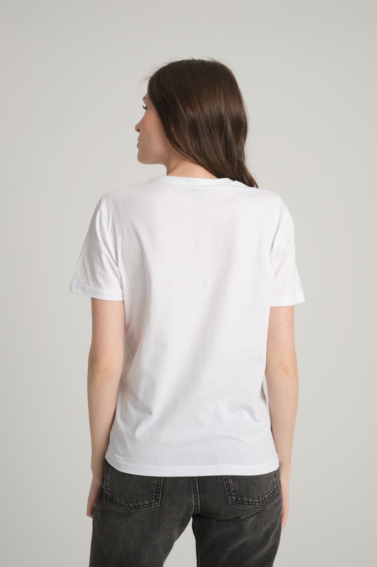 Women's White T-Shirt with Göbeklitepe Print "Vulture Stone"