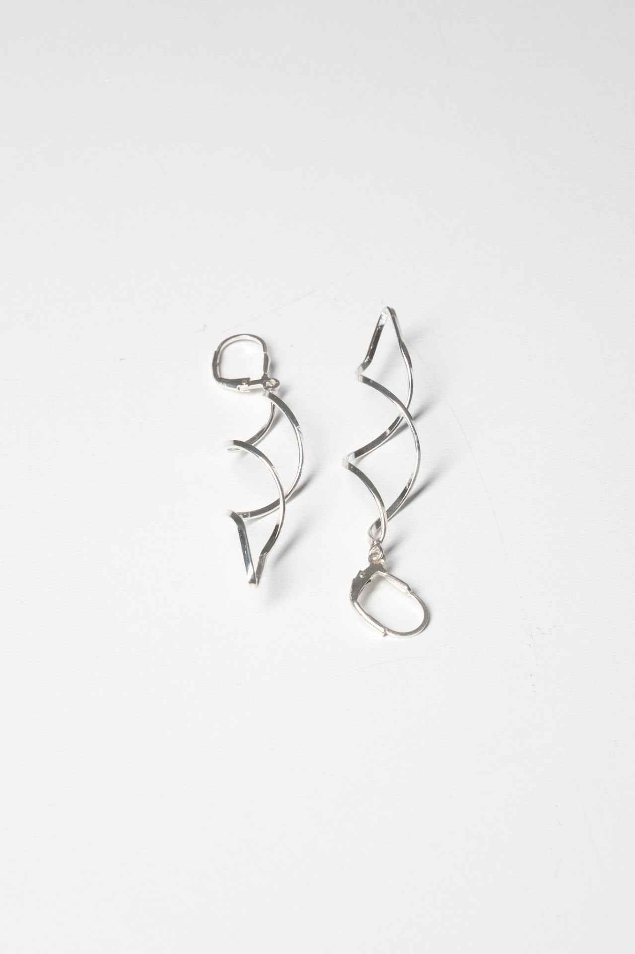Silver Spiral Earrings