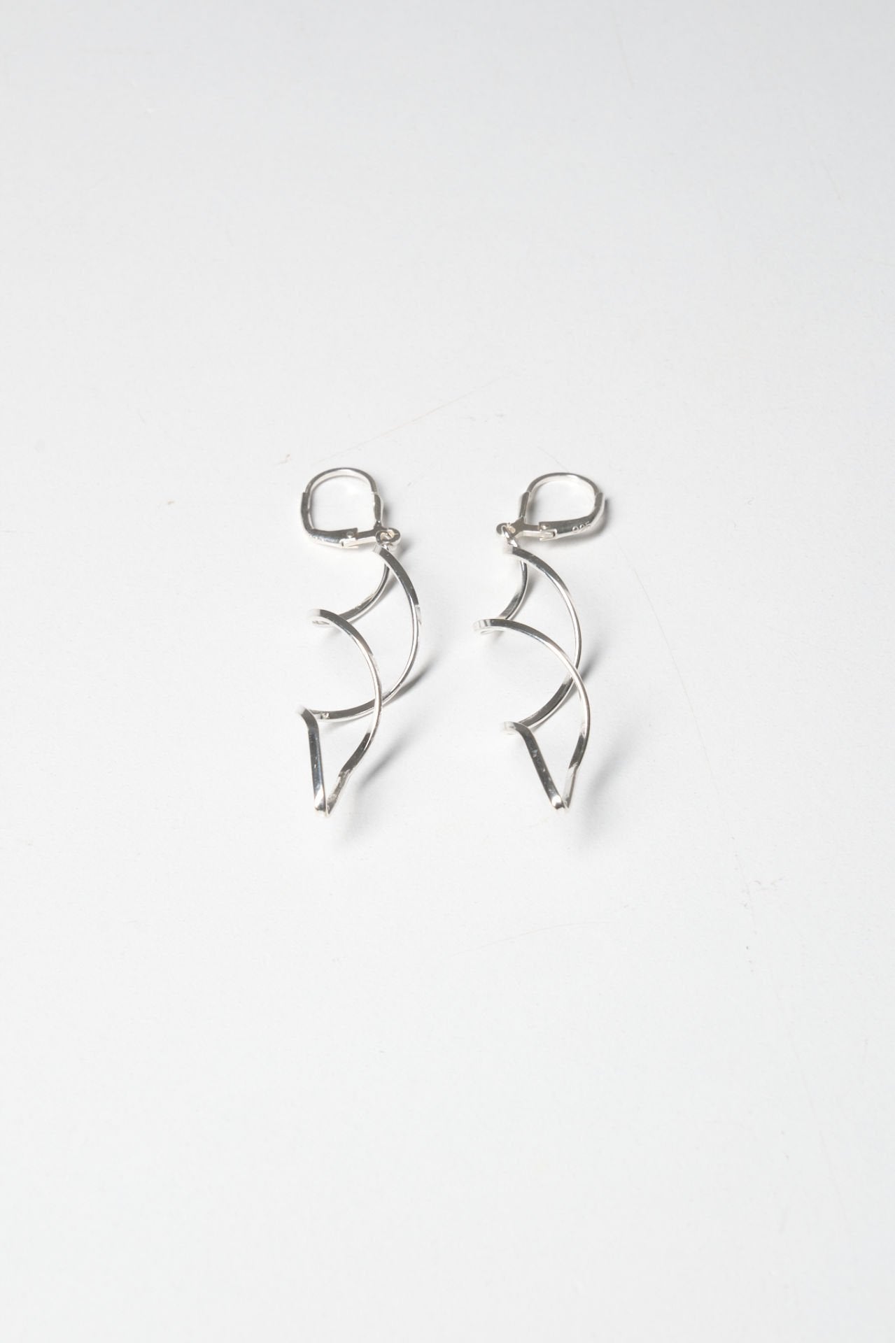 Silver Spiral Earrings