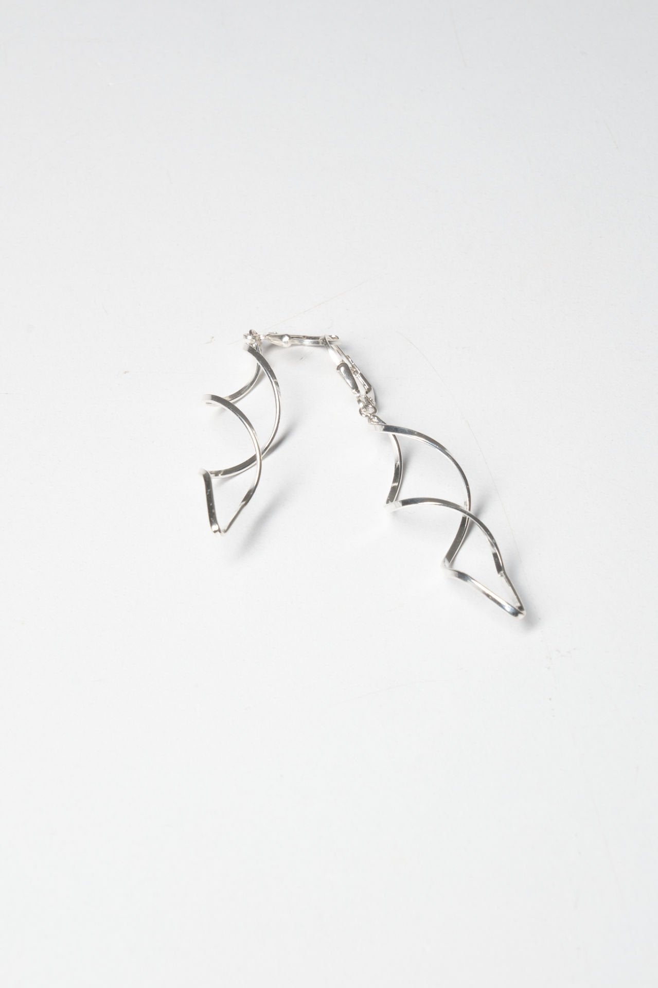 Silver Spiral Earrings