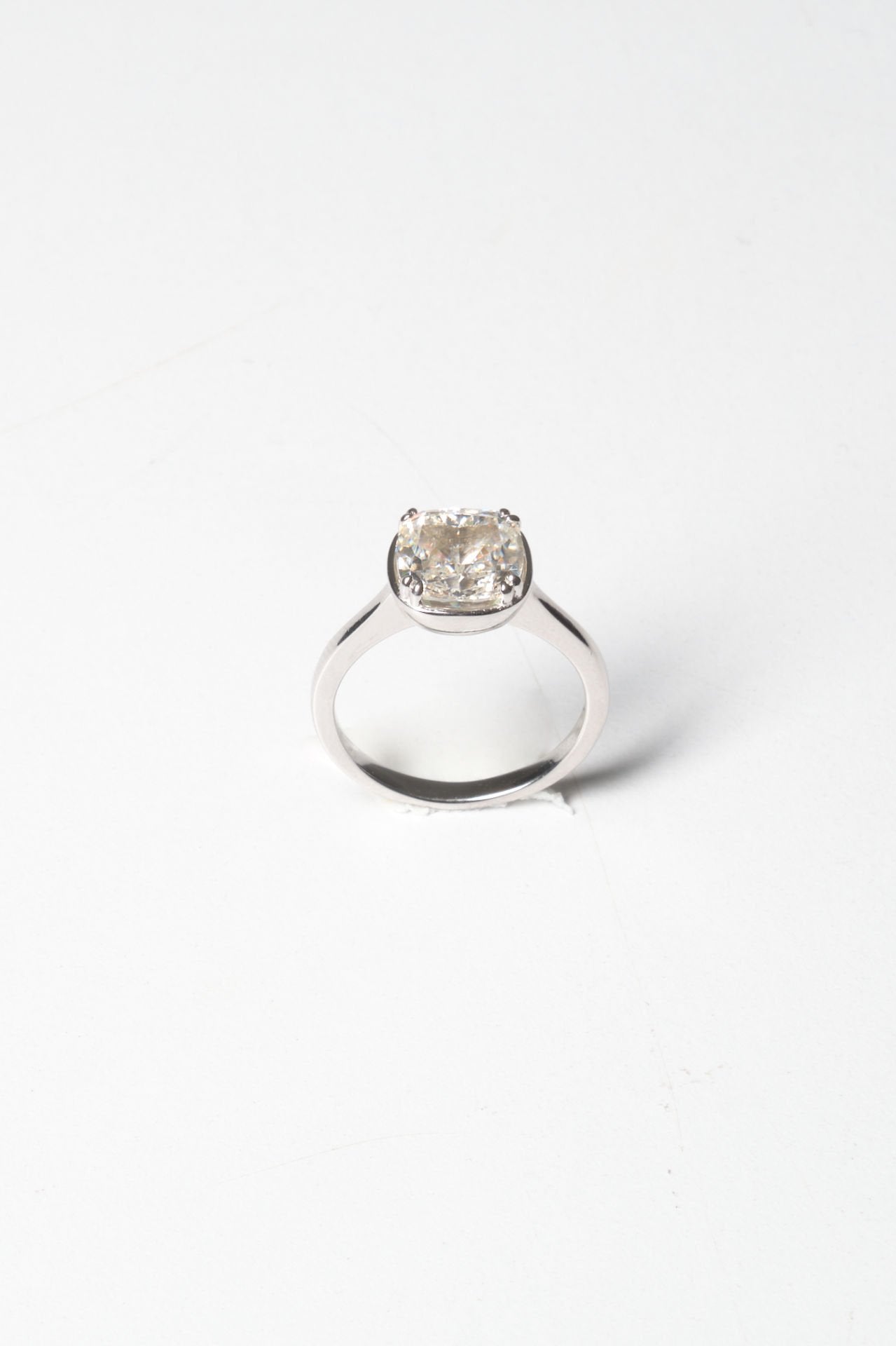 Silver Solitaire Ring