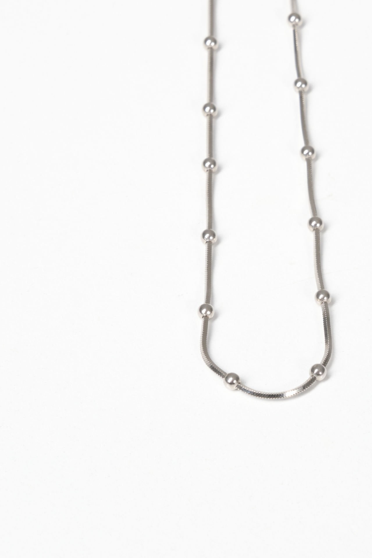 Silver Ball Necklace