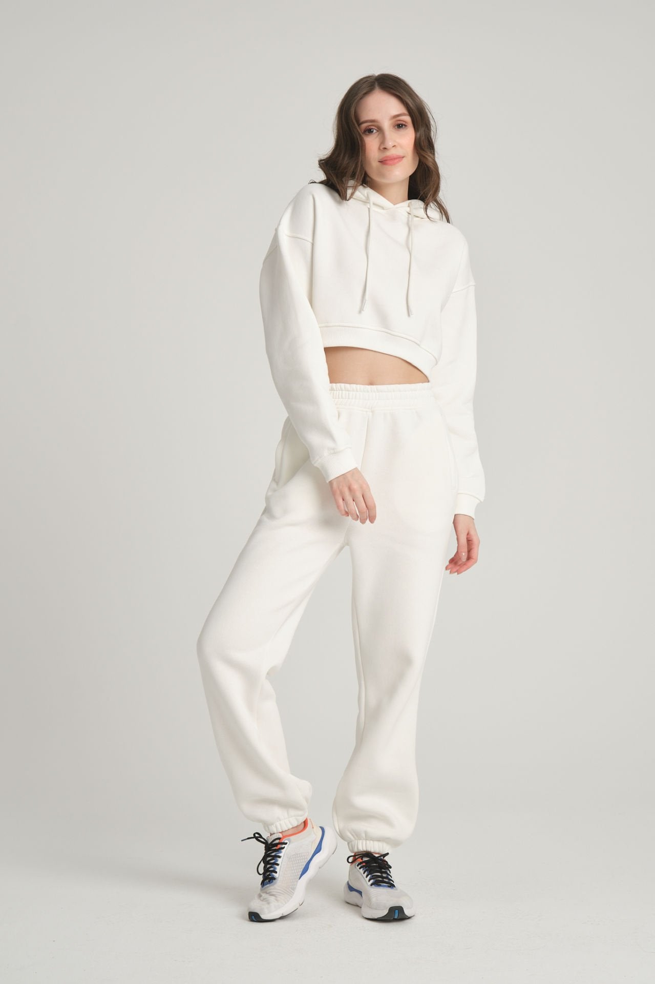 Raised Ecru Hoodie
