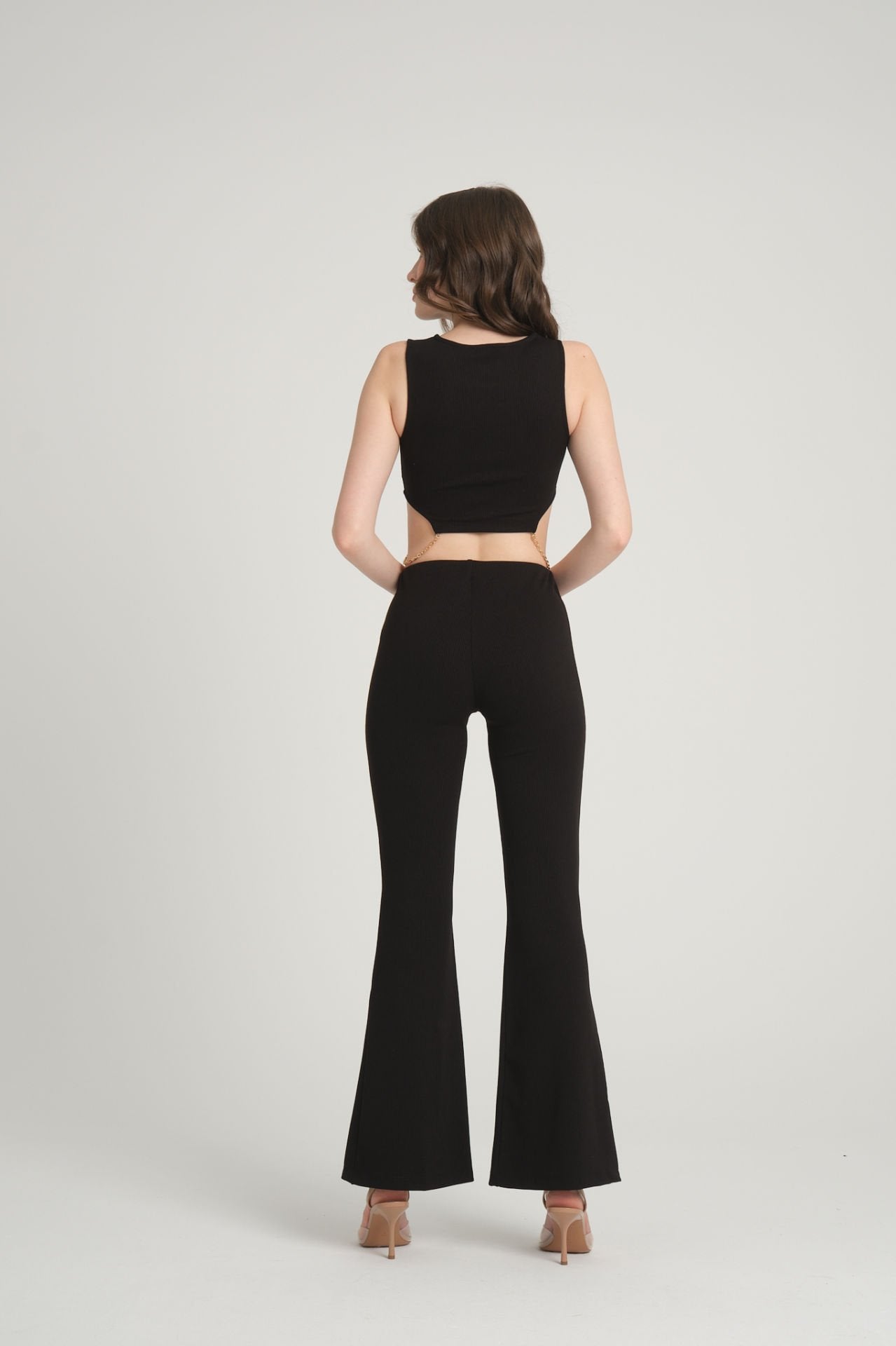 Bell-bottomed corduroy trousers