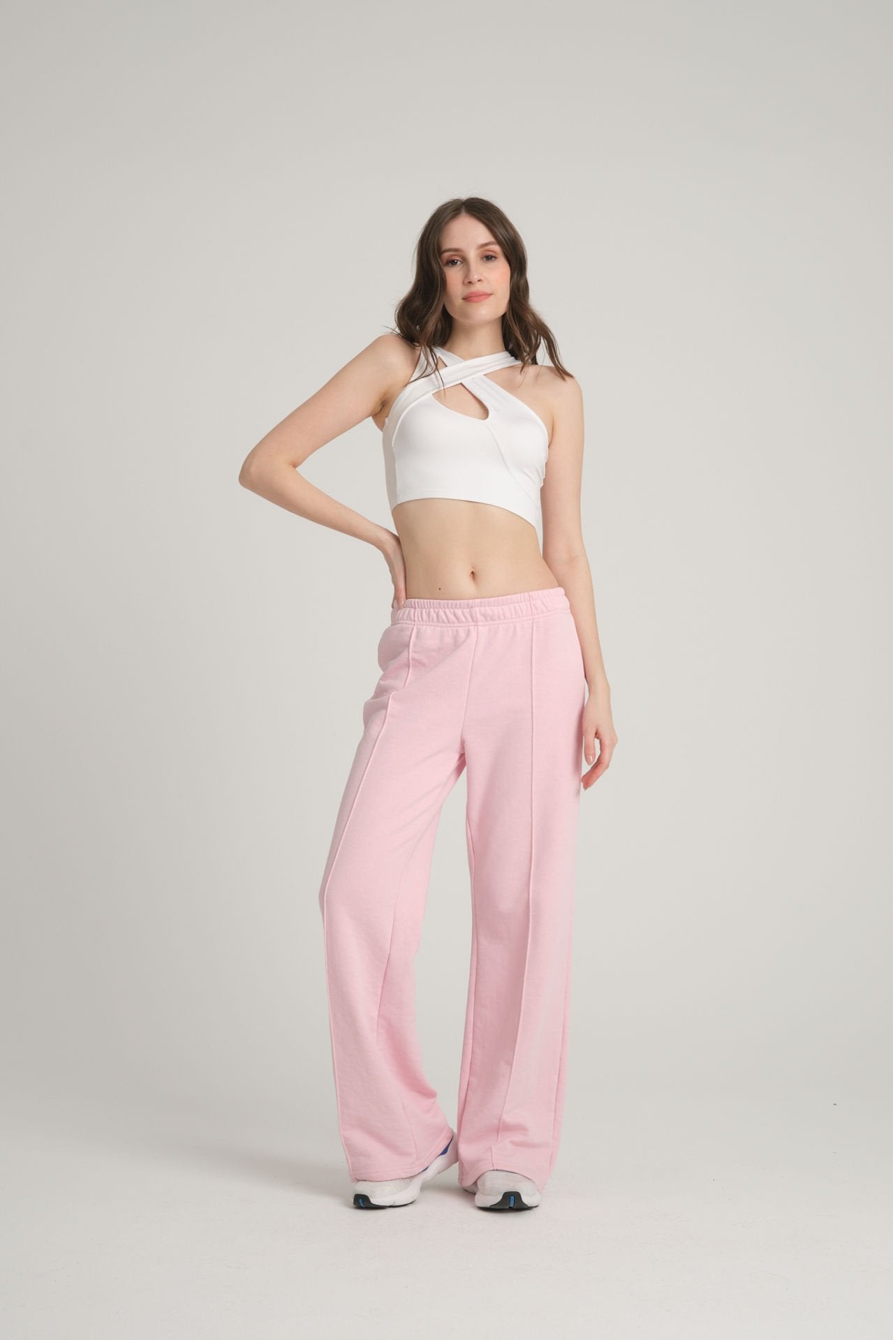 Ribbed Pink Tracksuit