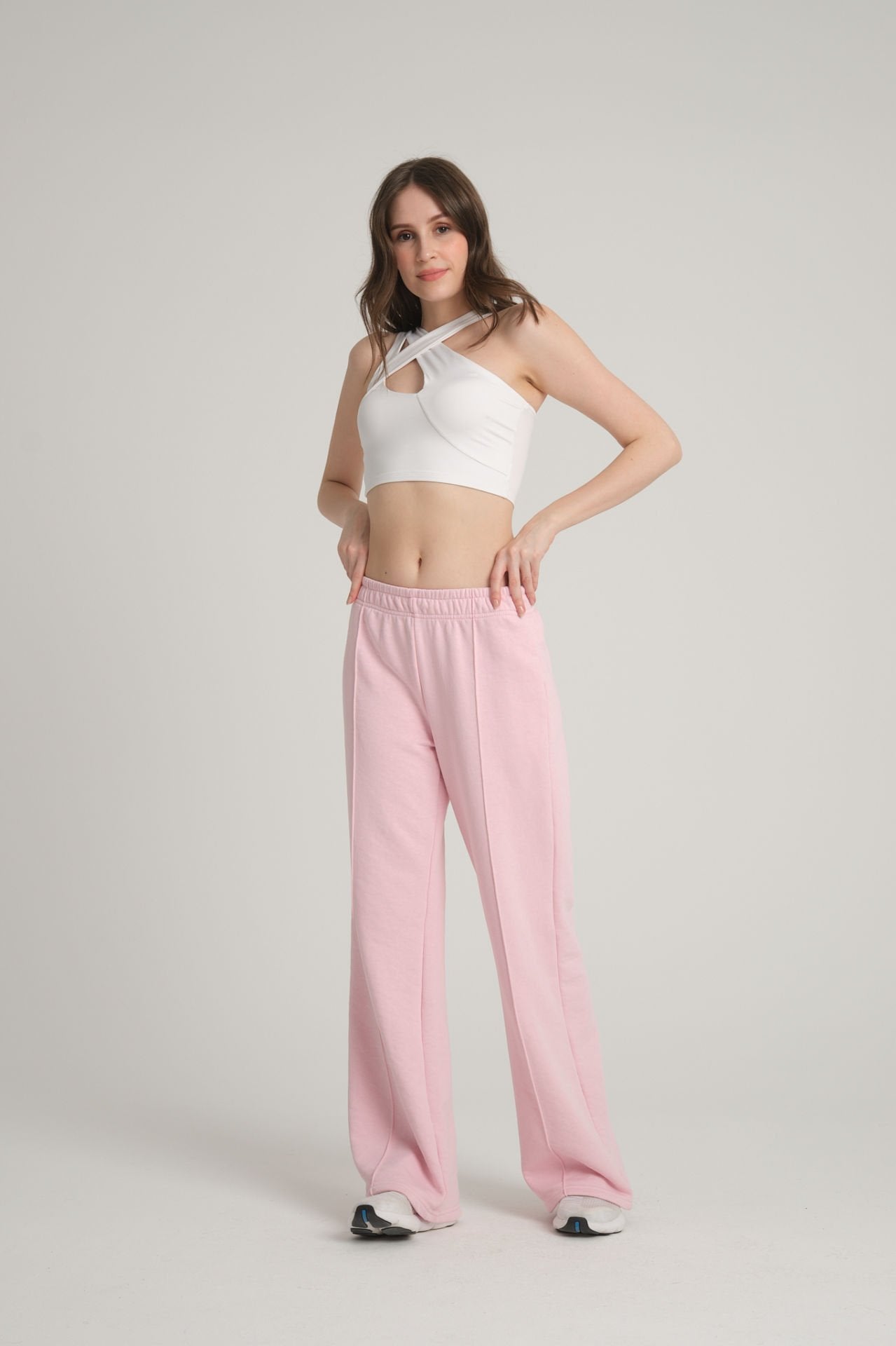Ribbed Pink Tracksuit