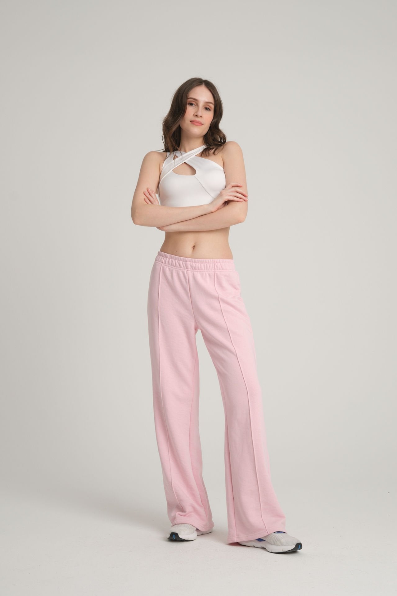 Ribbed Pink Tracksuit