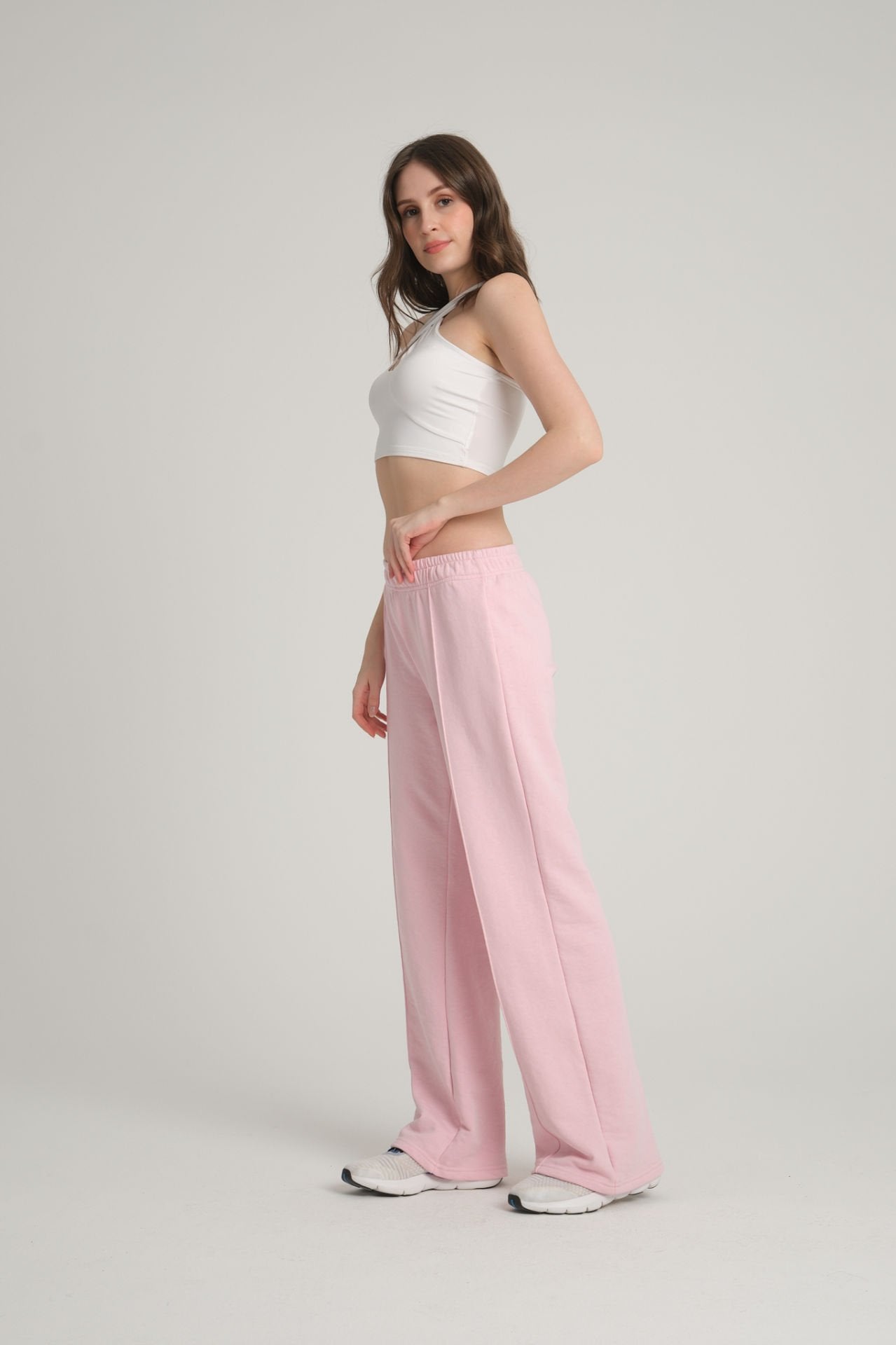 Ribbed Pink Tracksuit