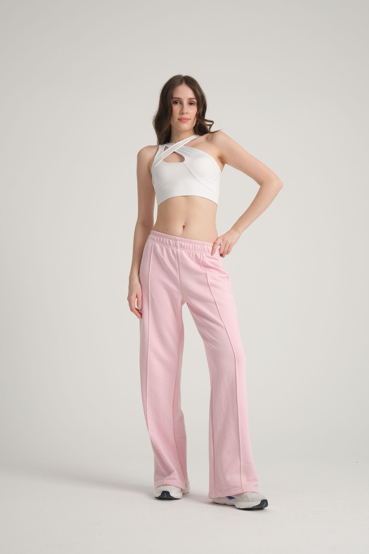 Ribbed Pink Tracksuit