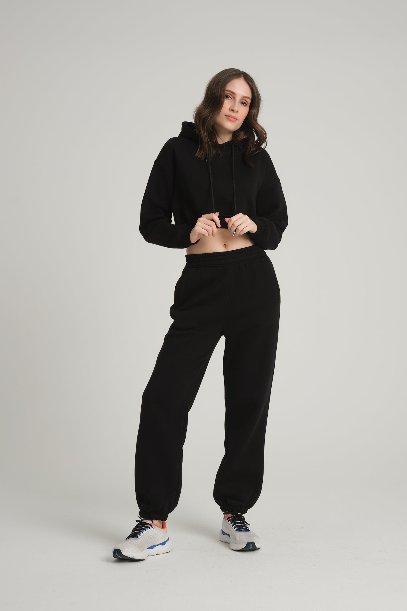 Raised Black Jogger Tracksuit