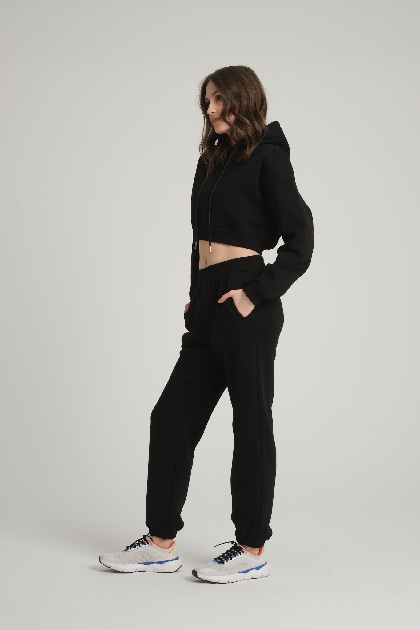 Raised Black Jogger Tracksuit