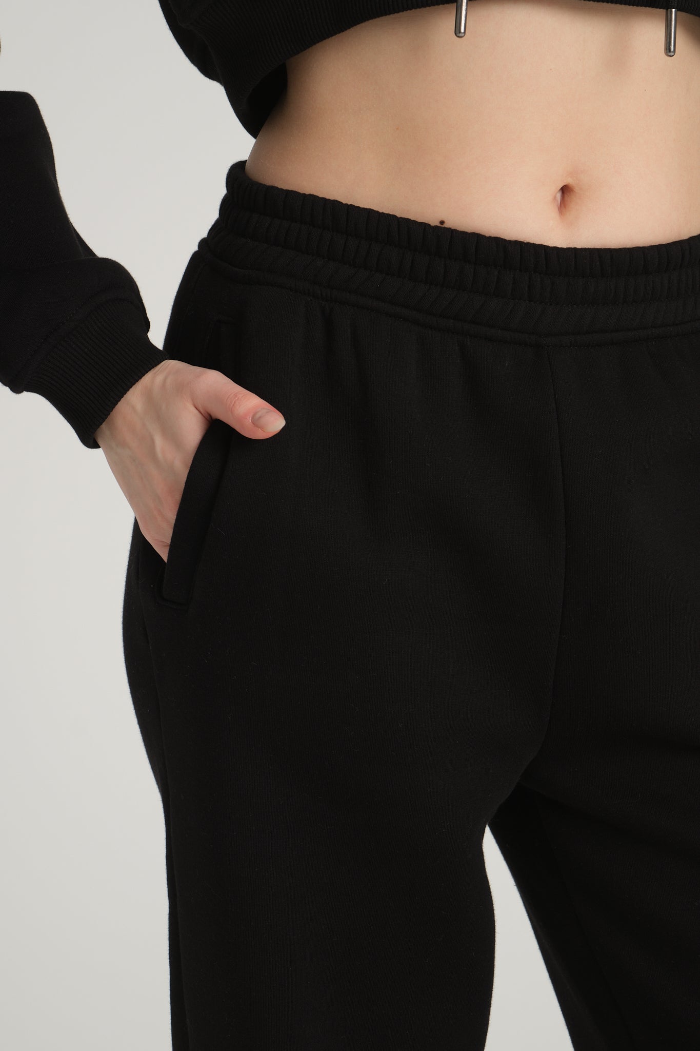 Raised Black Jogger Tracksuit