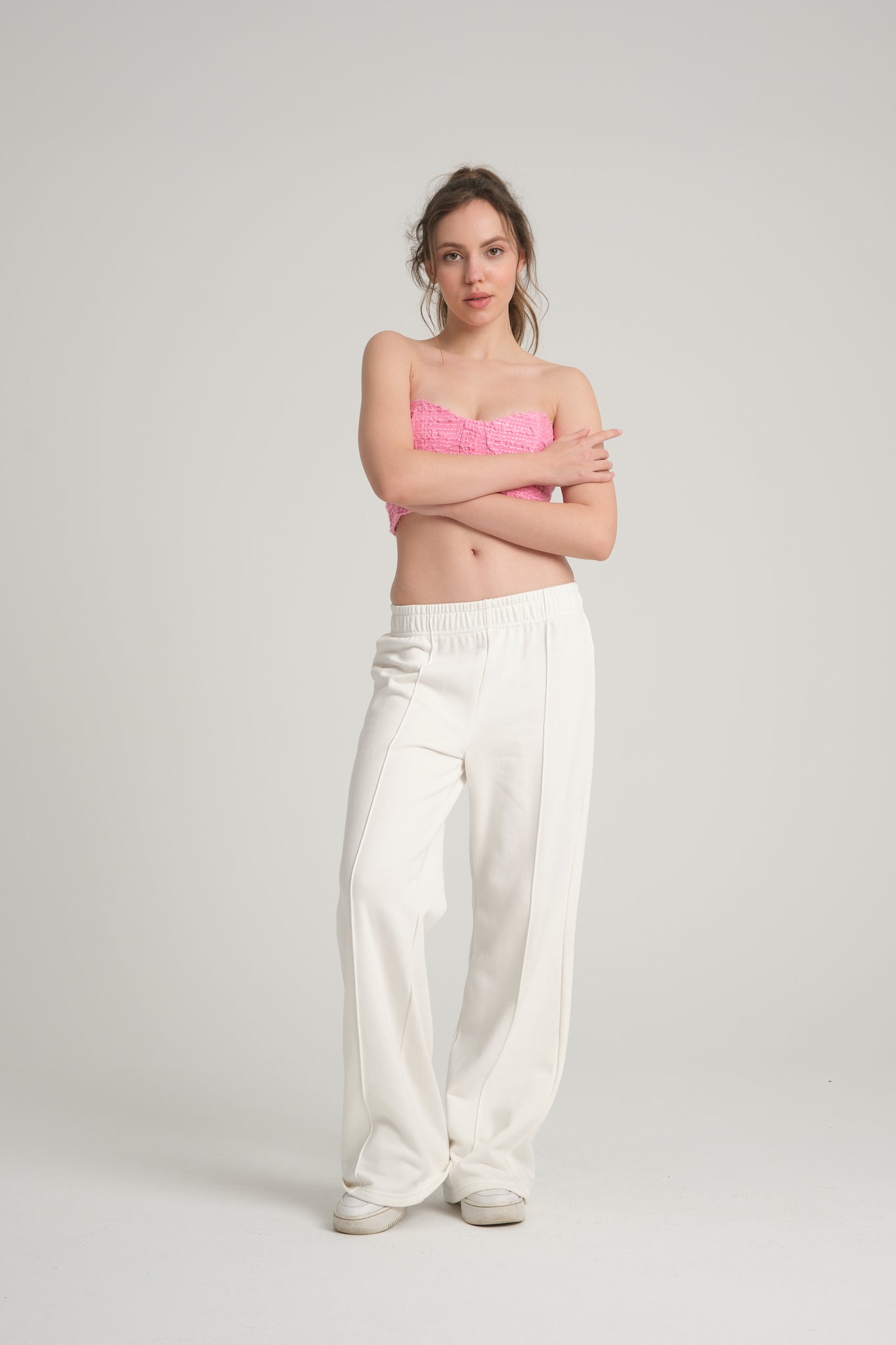 Ribbed Ecru Tracksuit