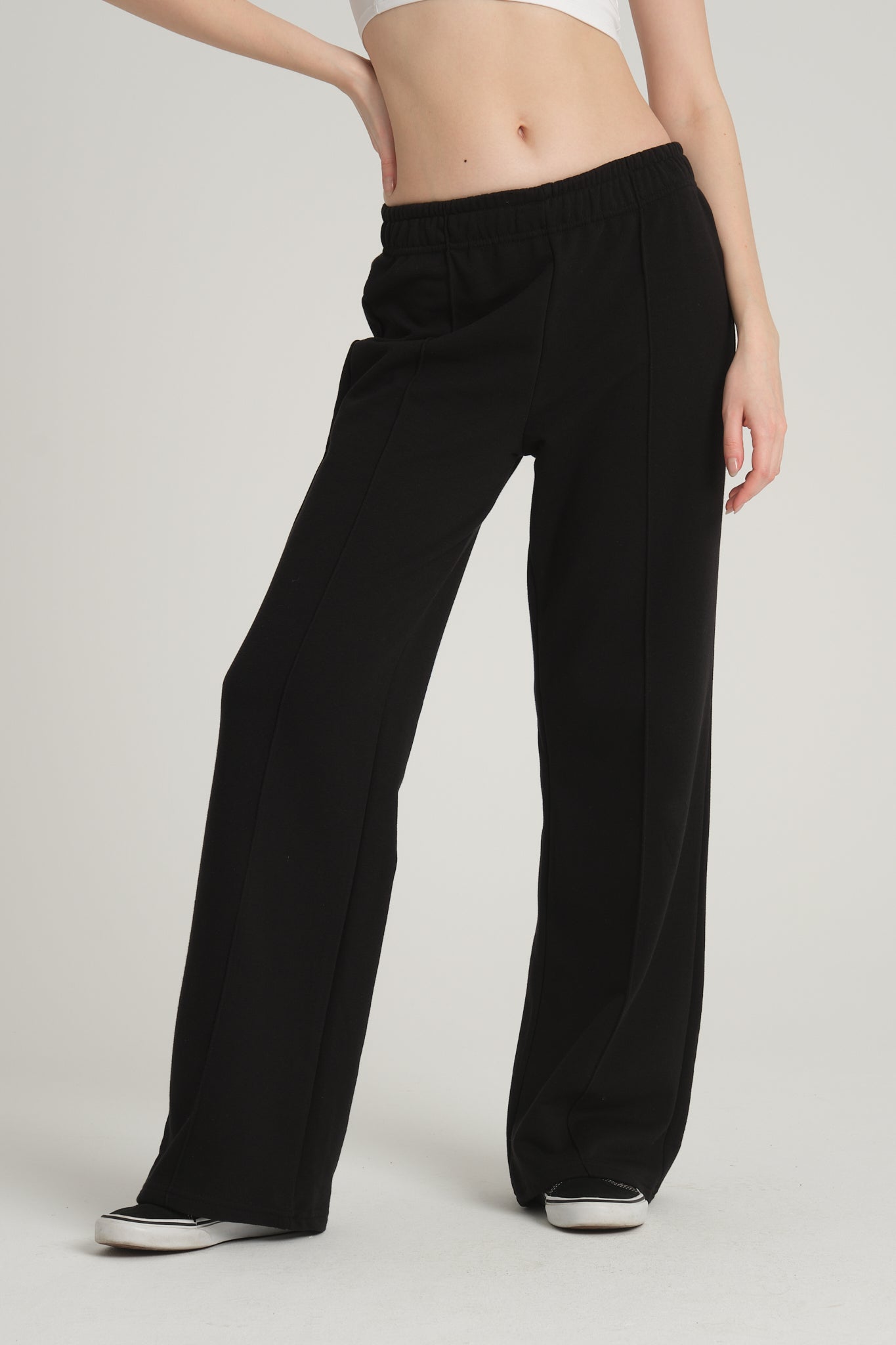 Ribbed Black Tracksuit