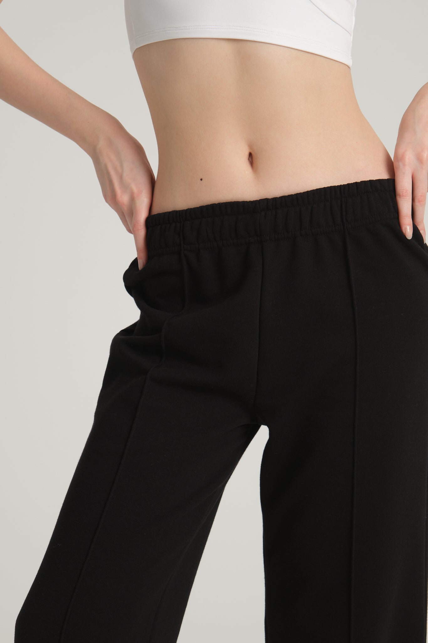 Ribbed Black Tracksuit
