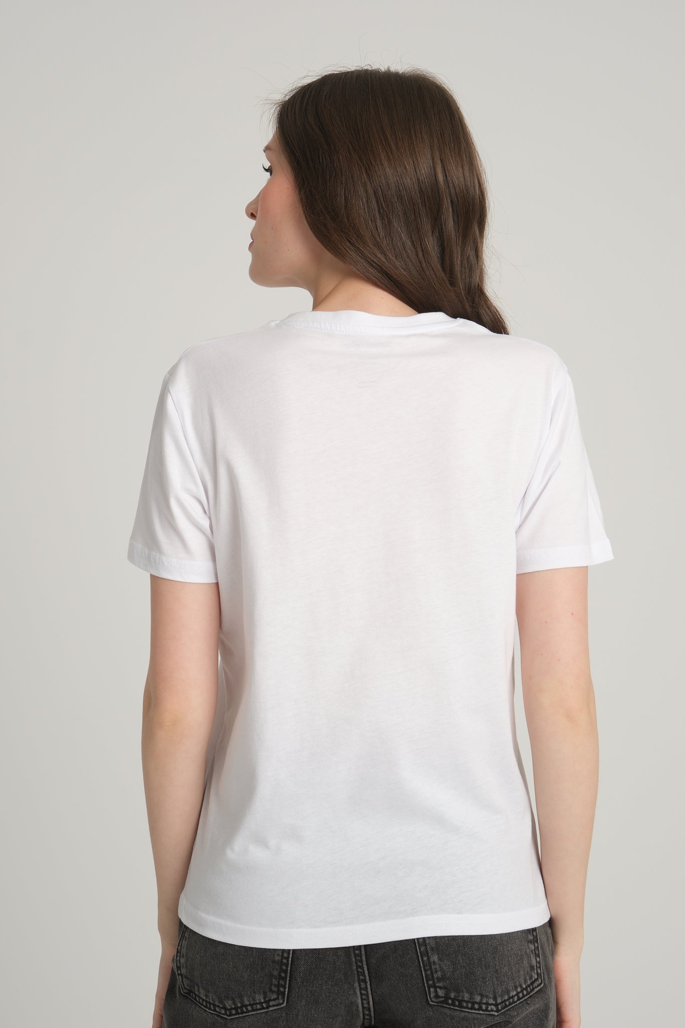 Women's White T-Shirt with Göbeklitepe Print ''Plan A, B, C, D''