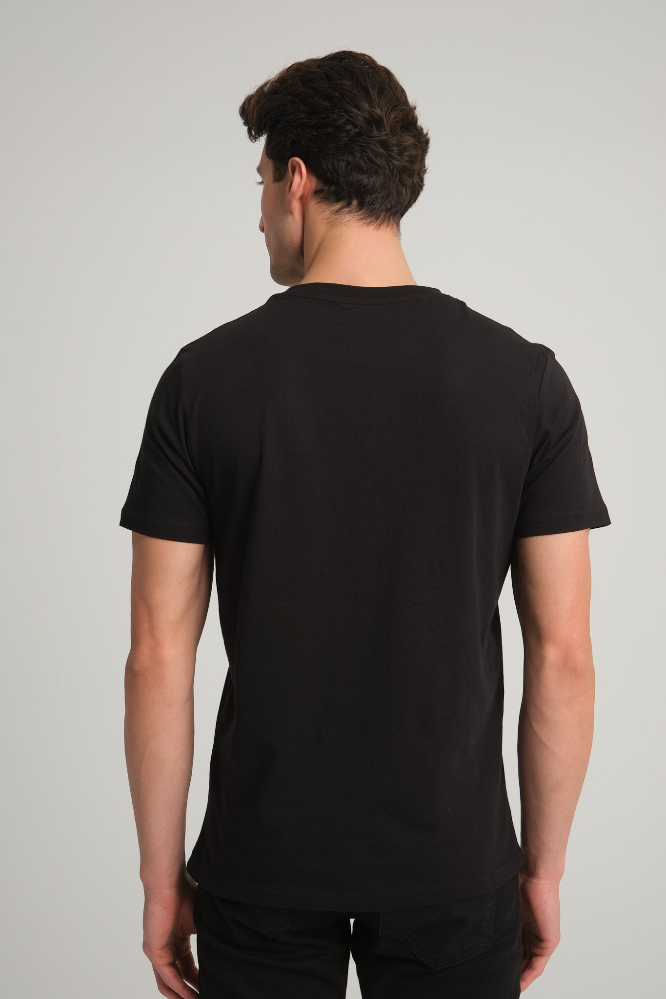 Gobeklitepe Printed Men's Black T-Shirt "Vulture Stone"