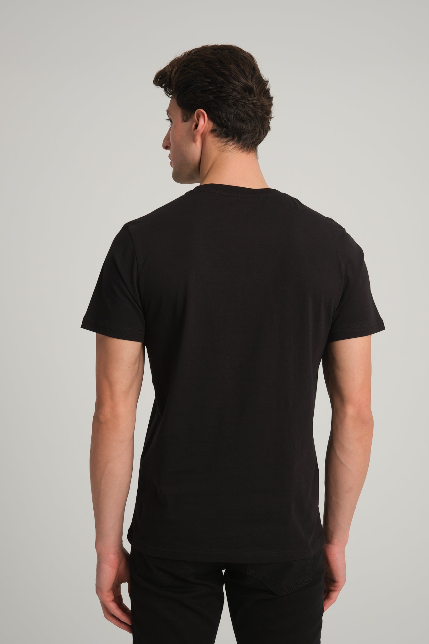 Gobeklitepe Printed Men's Black T-Shirt "The Story of Snakes and Birds"