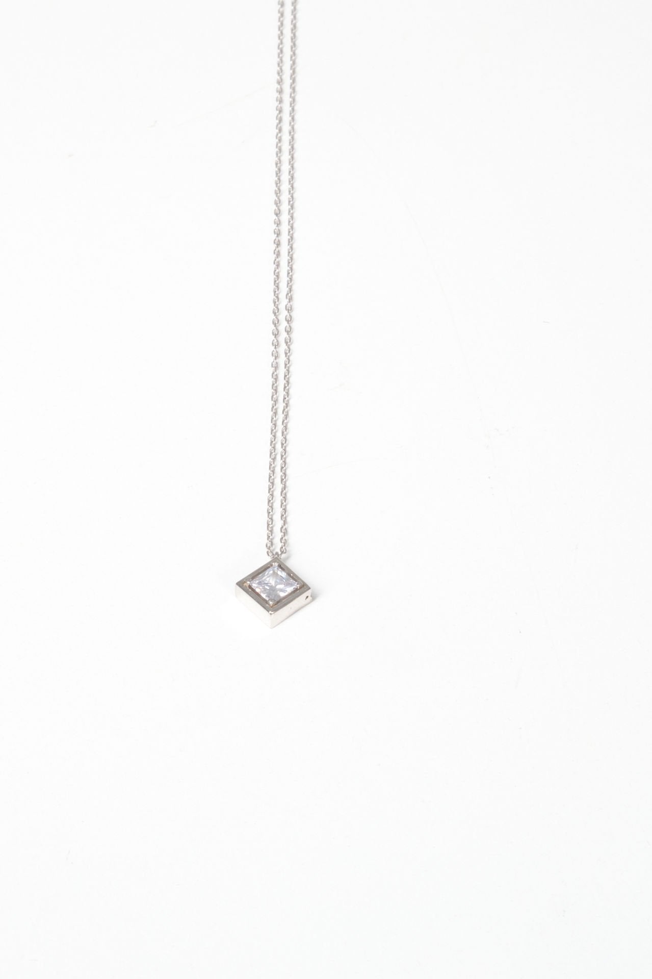 Silver Stone Necklace