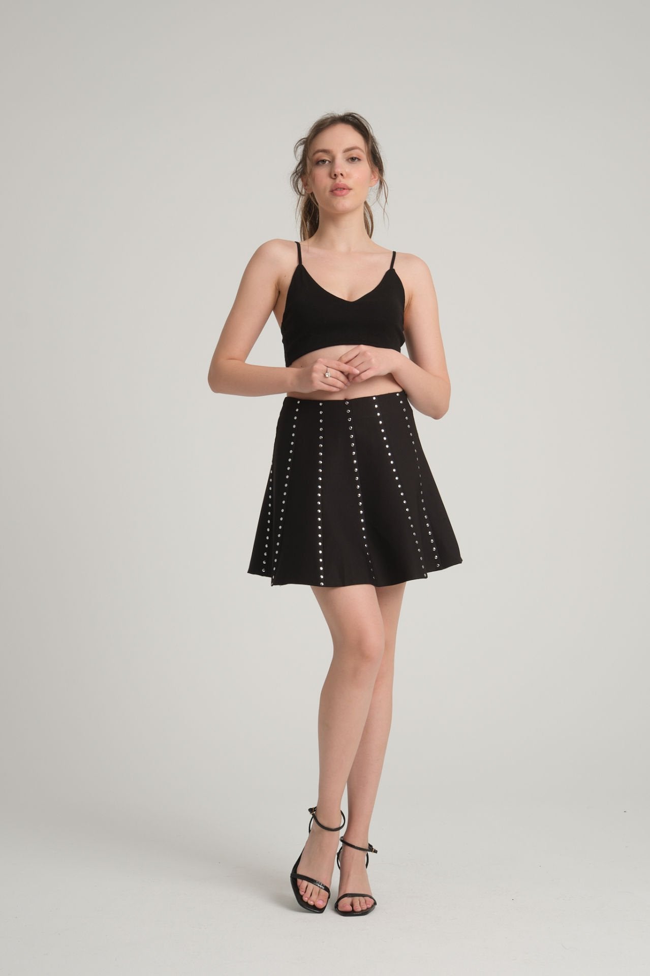 Studded Bell Skirt