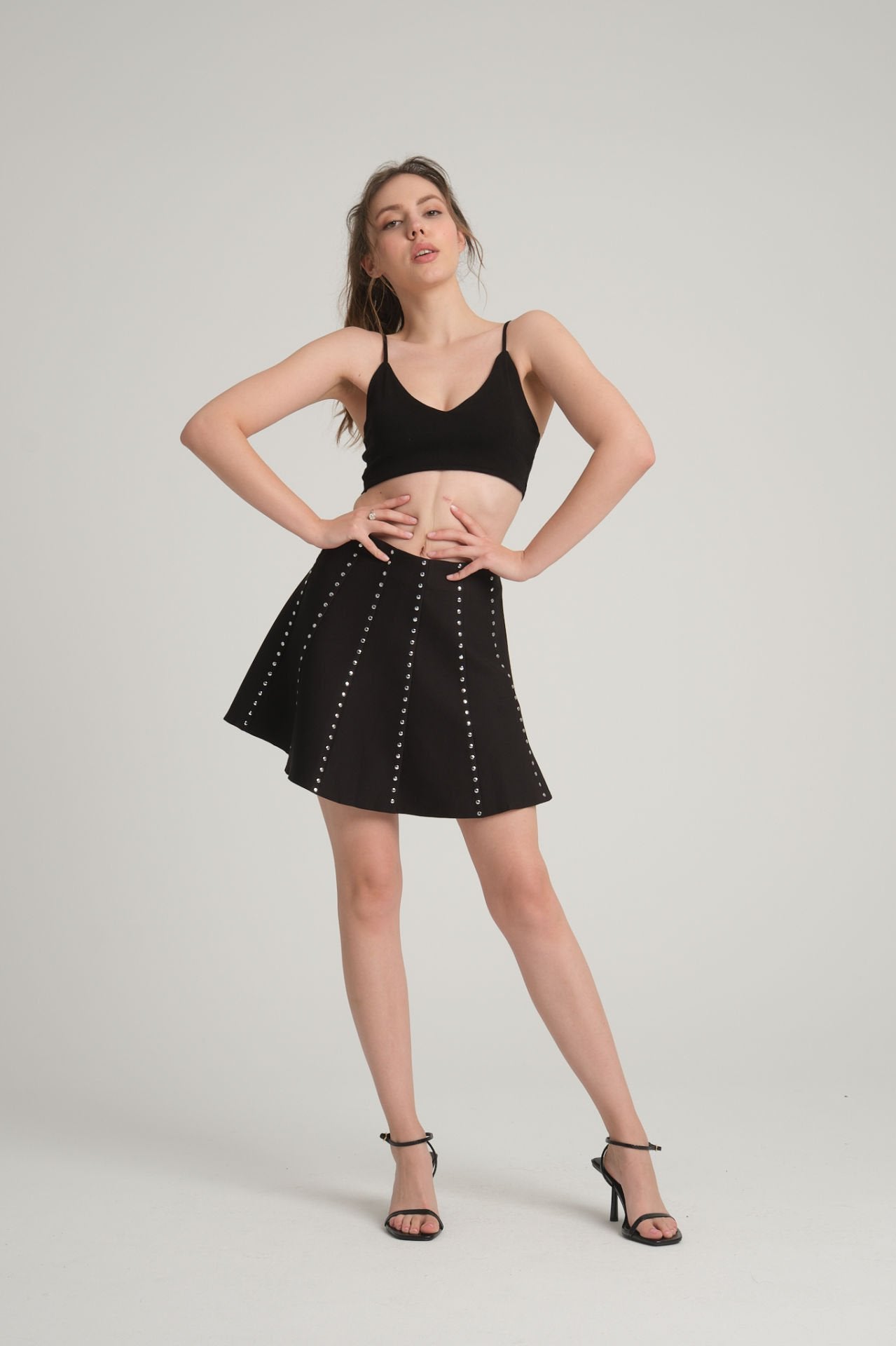 Studded Bell Skirt